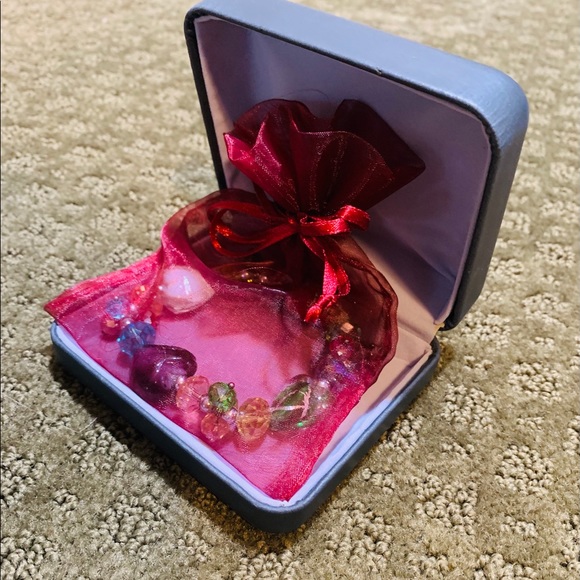 ❗️$ALE❗️Venetian Murano glass & Swarovski Crystal bracelet - Picture 4 of 4